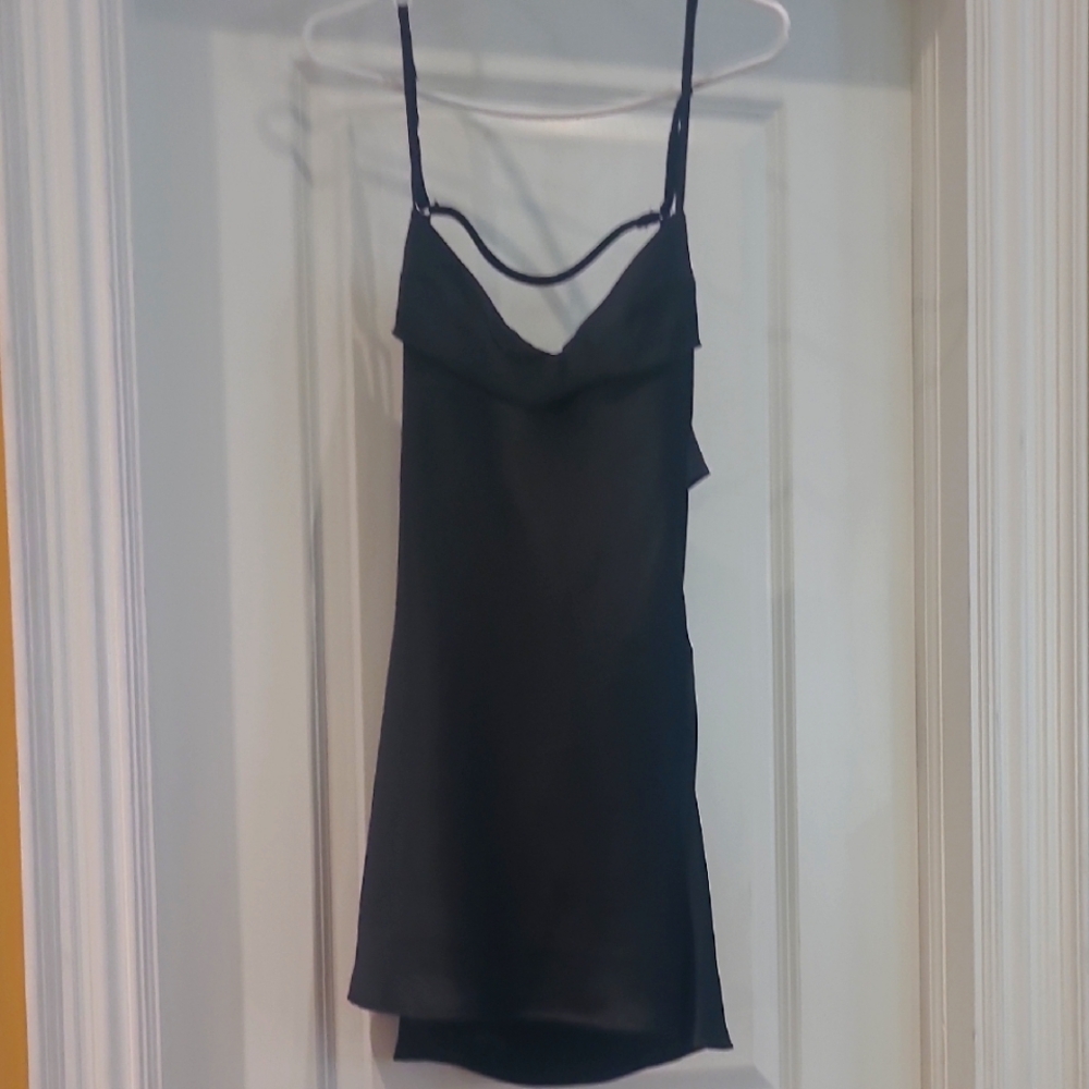 NWT Elegant Black Slip Dress